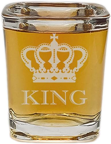 Rogue River Tactical Regalo cuadrado divertido de cristal de chupito para él, marido, papá, padre, broma, regalo de broma