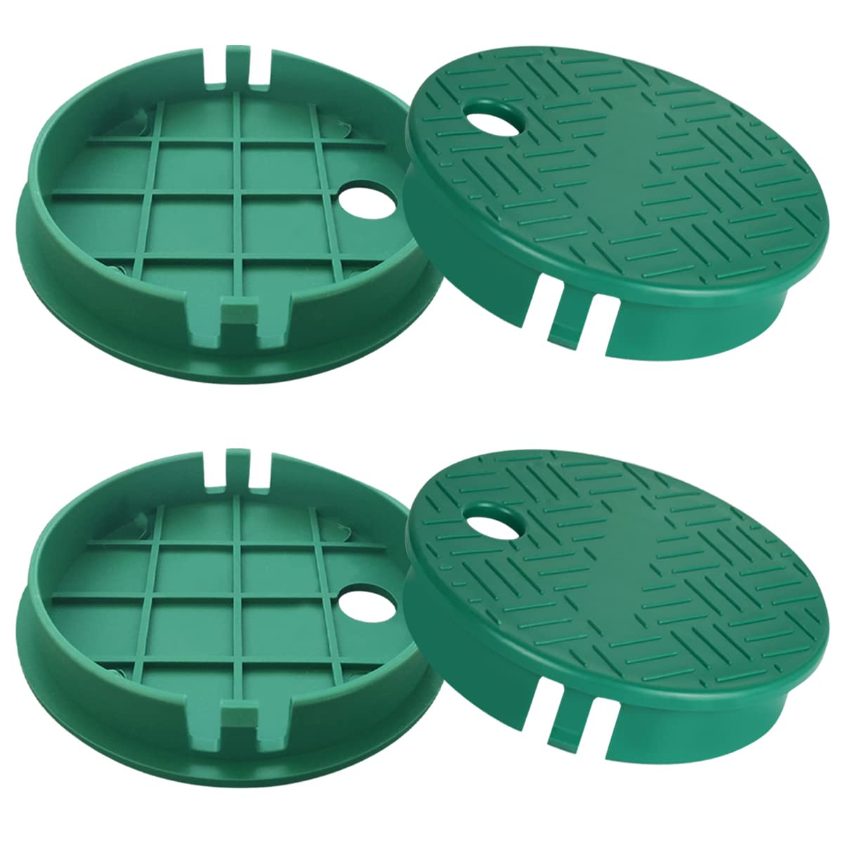 Valve Box Cover Lid Sprinkler Valve Box Lid Replacement ID 5.5" OD 6" for Circular Irrigation Control 4 Pieces