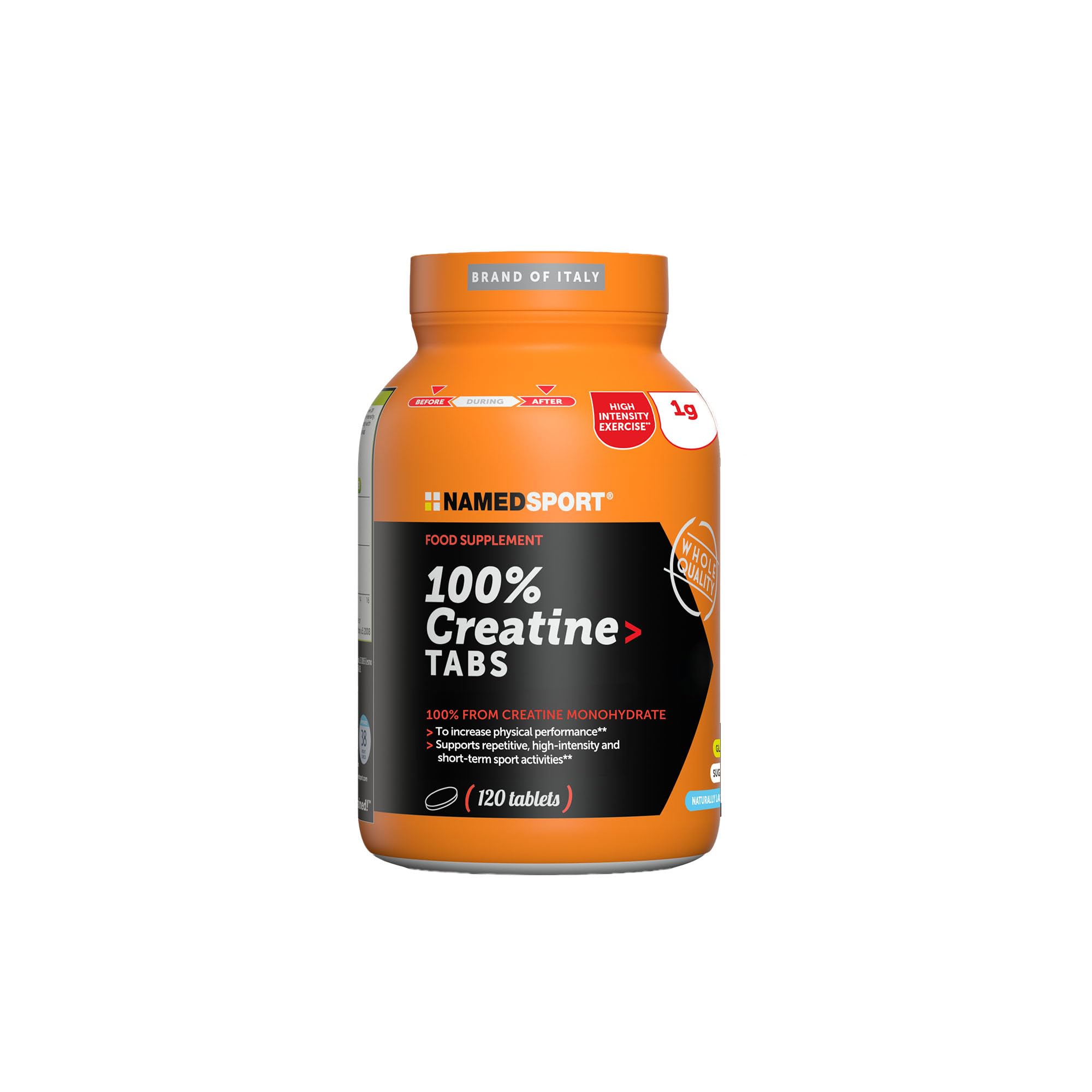 NAMEDSPORT SUPERFOOD Creatina Monoidrato Pura | Incrementa le Prestazioni Fisiche | Creatina Pura per Bodybuilding, Crossfit e Sport di Potenza | Integratori per il Fitness | 120 Compresse 80 Mesh