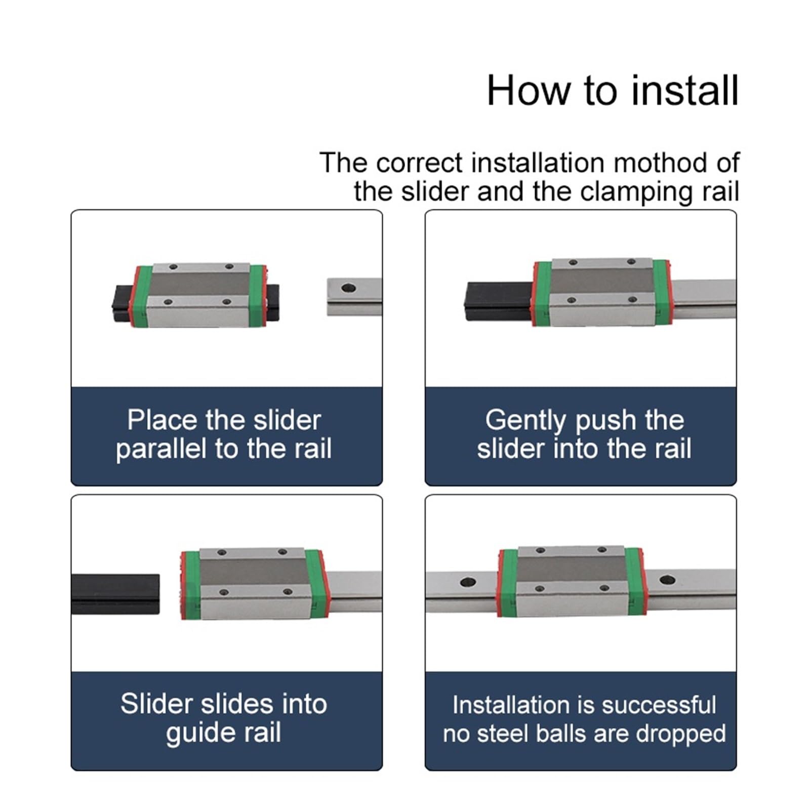 Linear Rail, Linear Sliding Gide Linear Guide MGN9H 100mm-1000mm Miniature Linear Rail Slide Block(1000mm)
