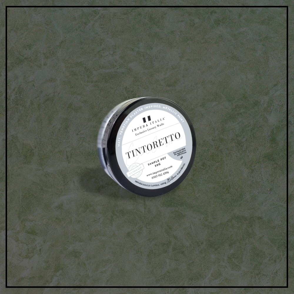 Impera Italia Secchia Tintoretto – Matt, Venetian Plaster Effect, Wall Paint Sample Pot. Includes 50G Of Paint - Covers 0.25Sqm - In Colour