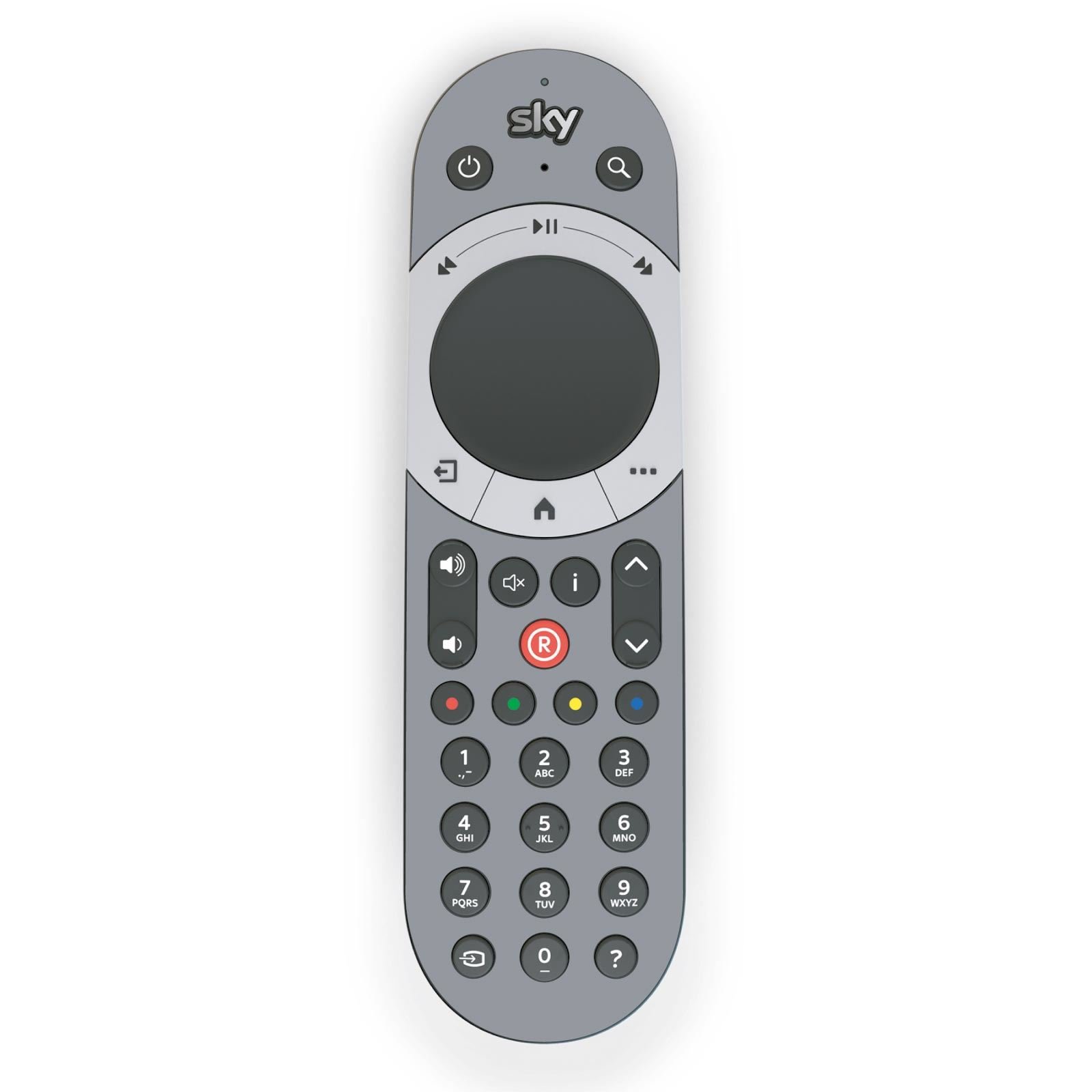 Stika.co Silver Plain Vinyl Skin Sticker For Tv Remote Controller - For Sky Q Touch Remote Only - Remote Not Included - Sticker Only