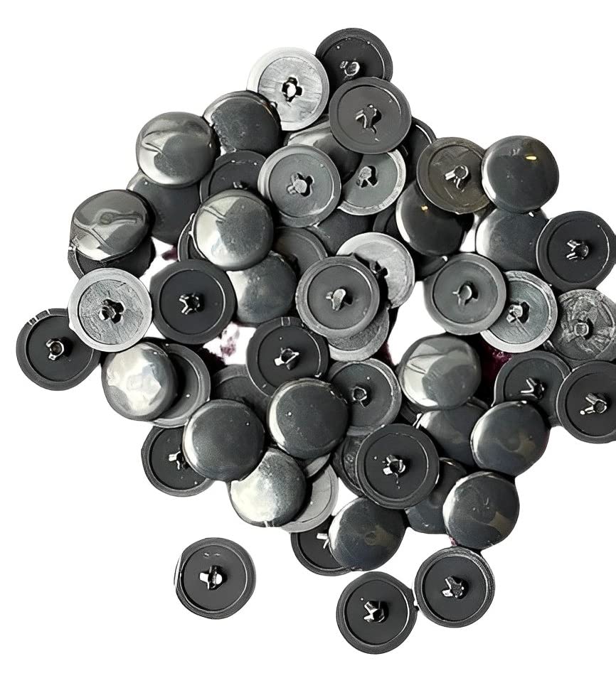 TERF® Black Press-Fit Pozi Screw Cover Cap 12mm (1/2 Inch) Diameter Push It Clip On Covers for Pozidriv Head Most of diameter 6g