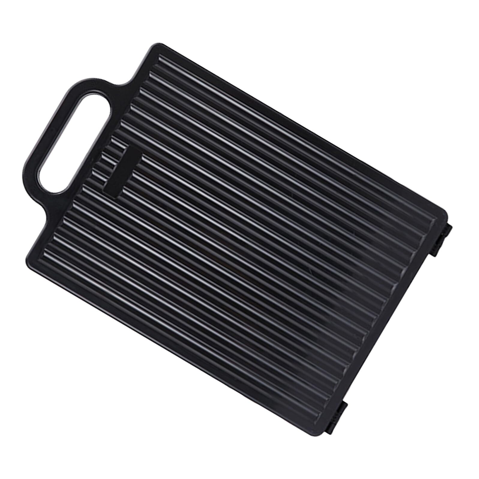 Alipis Handspiegel mit Griff Faltbar Doppelseitig HD Glas Kratzfest Schwarz Friseurspiegel für Selbsthaarschnitt und Styling Kompakter Ganzkörperspiegel für Reisen und Salon