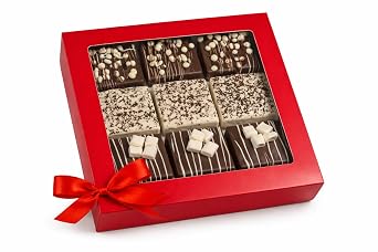 Chocolate Covered Grahams Basket - Gourmet Cookie Food Gift for Dad- Chocolate Gift Box - Anniversary, Birthday, Thank You Gift