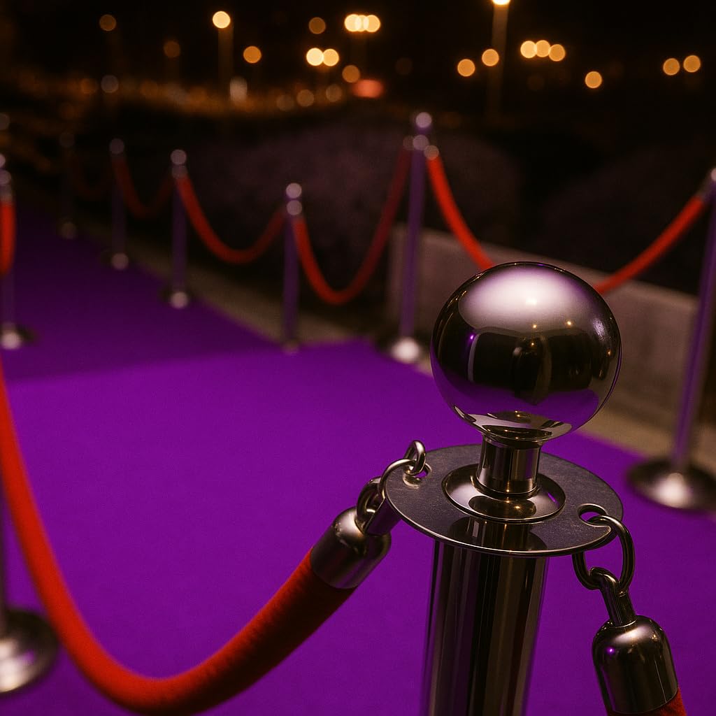 SERDECO DECORACIÓN - Moquetas para Ferias y Eventos |1 metro de (Ancho) X (Violeta, 5 metros de (Largo))