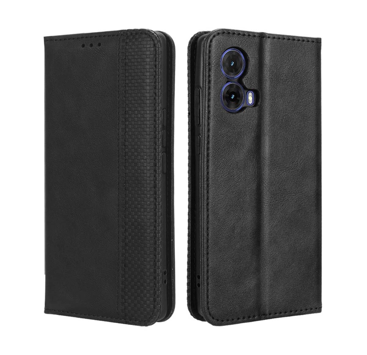 GOKEN Cover per Motorola Moto G85 5G - Portafoglio in Pelle Sintetica con Calamita, Silicone Interno Antiurto, Custodia Libro Flip Magnetica con Slot per Carte e Stand -Rosso