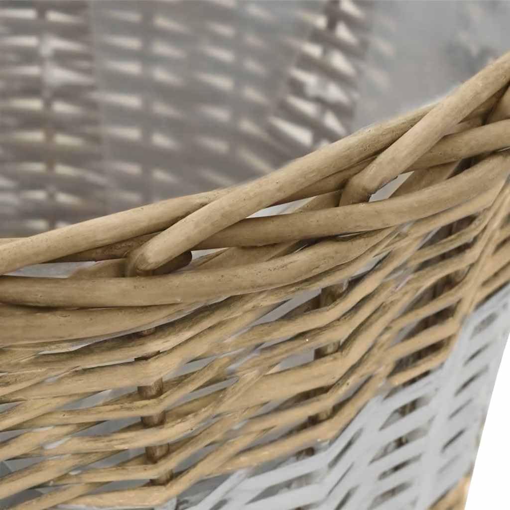 vidaXL Juego de Arriates Mimbre PE 4 Piezas Macetero Ratán Cesta de Plantas
