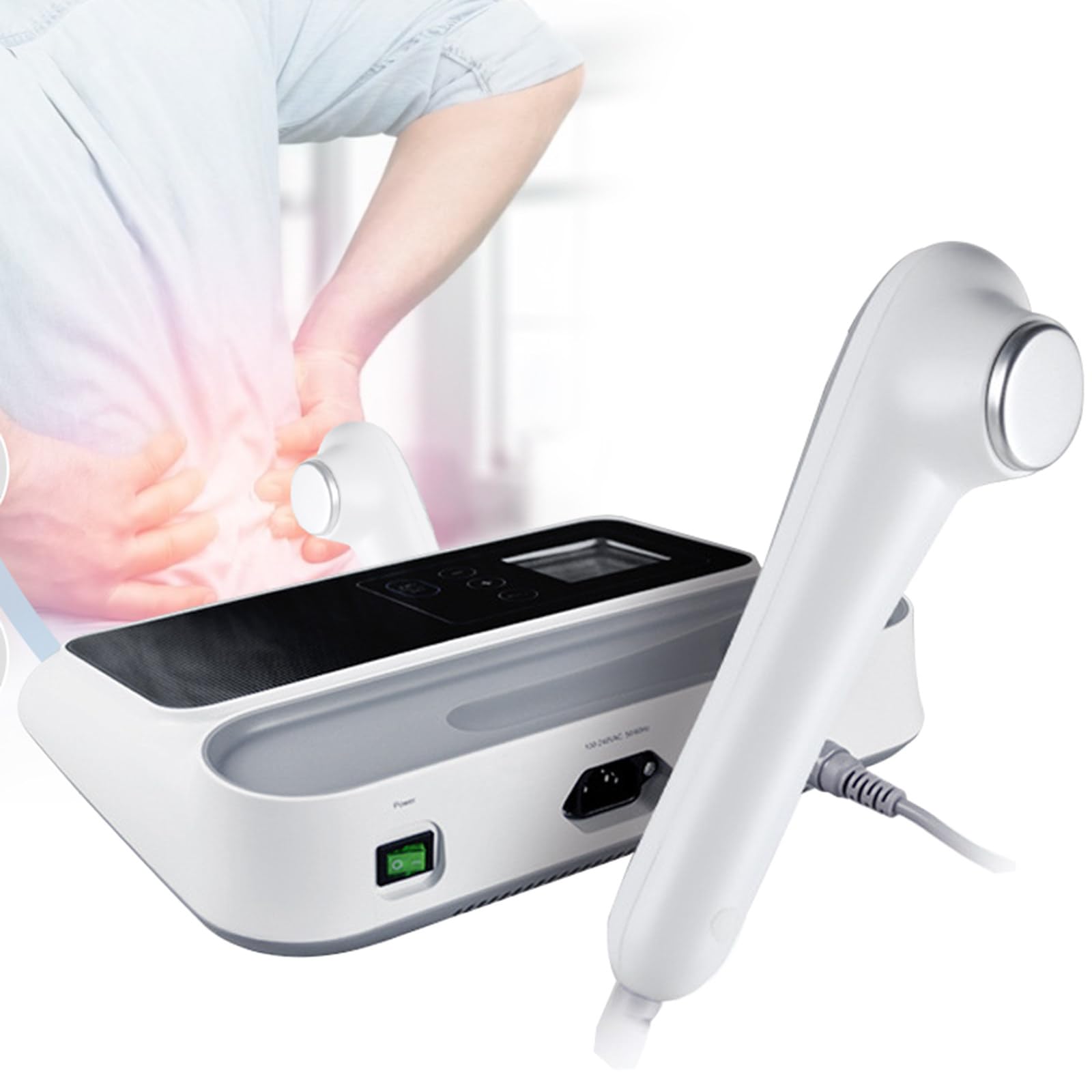 Equipo de Fisioterapia terapéutica Máquina de ultrasonido, Intensidad de 5 Engranajes/Temporizador (5-30 min), para Rodillas, Hombros, Brazos lumbares, Cuello