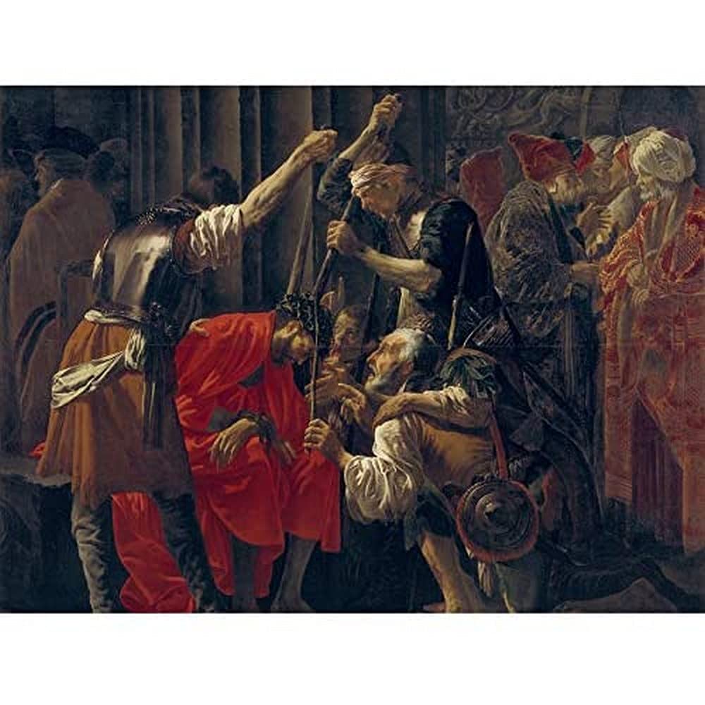 Brugghen Christ Crowned With Thorns Painting Unframed Wall Art Print Poster Home Decor Premium