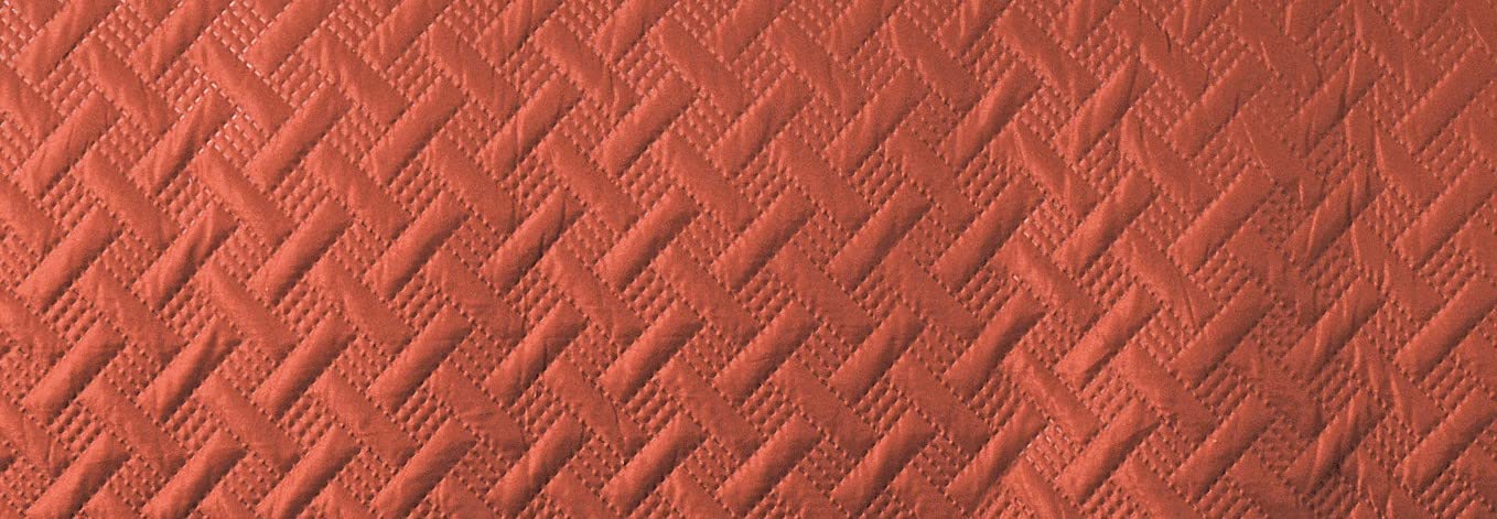 Linder Zeitgenössische Tagesdecke, Terrakotta, 230 x 250 cm, Rot