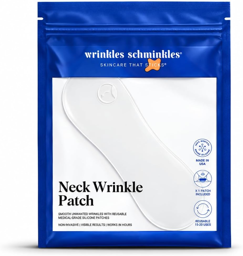 Wrinkles Schminkles Reusable Silicone Smoothing Neck Wrinkle Patch, 1 Pack