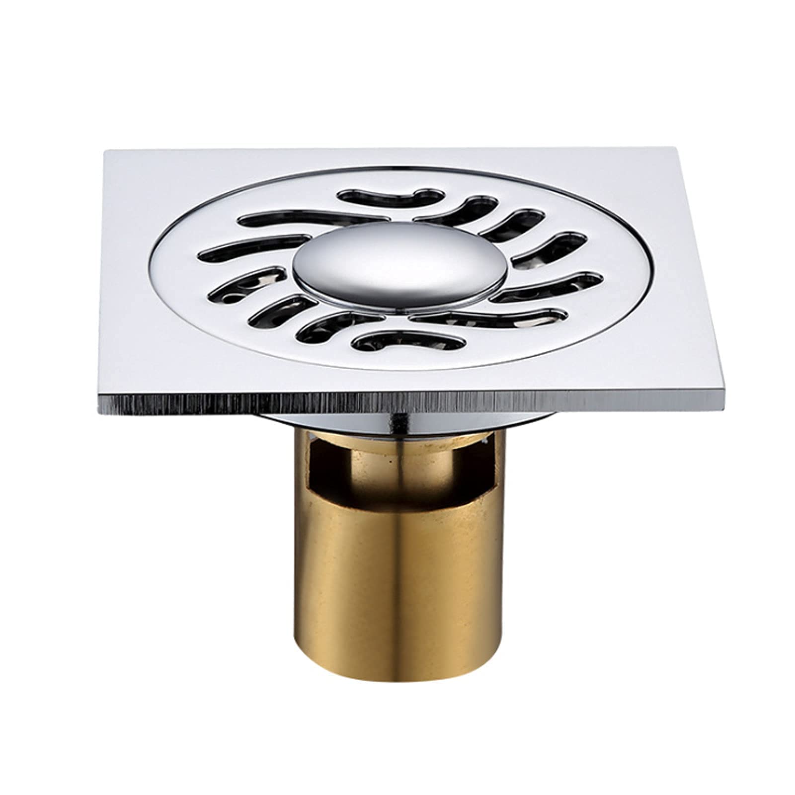 Filtre de drain de douche carré avec couvercle amovible et système d'insertion invisible