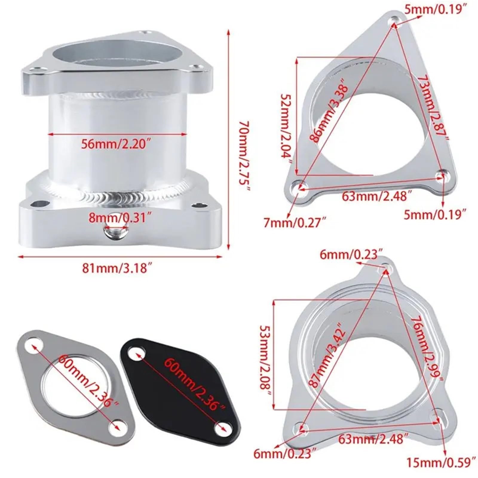 Sensore posizione valvola EGR‌ Adatto per kit valvola di scarico ricircolo parti di veicoli MK5 Golf 2.0 EGR