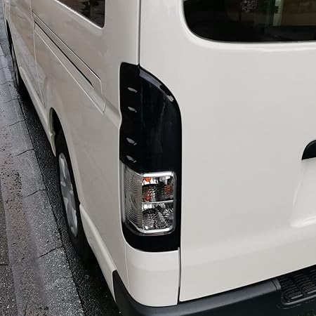VLAND 1型から7型まで対応 200系 ハイエース レジアスエース スモークテール 純正タイプ カスタム T16 ストップランプT20ダブル  (ダークスモーク)