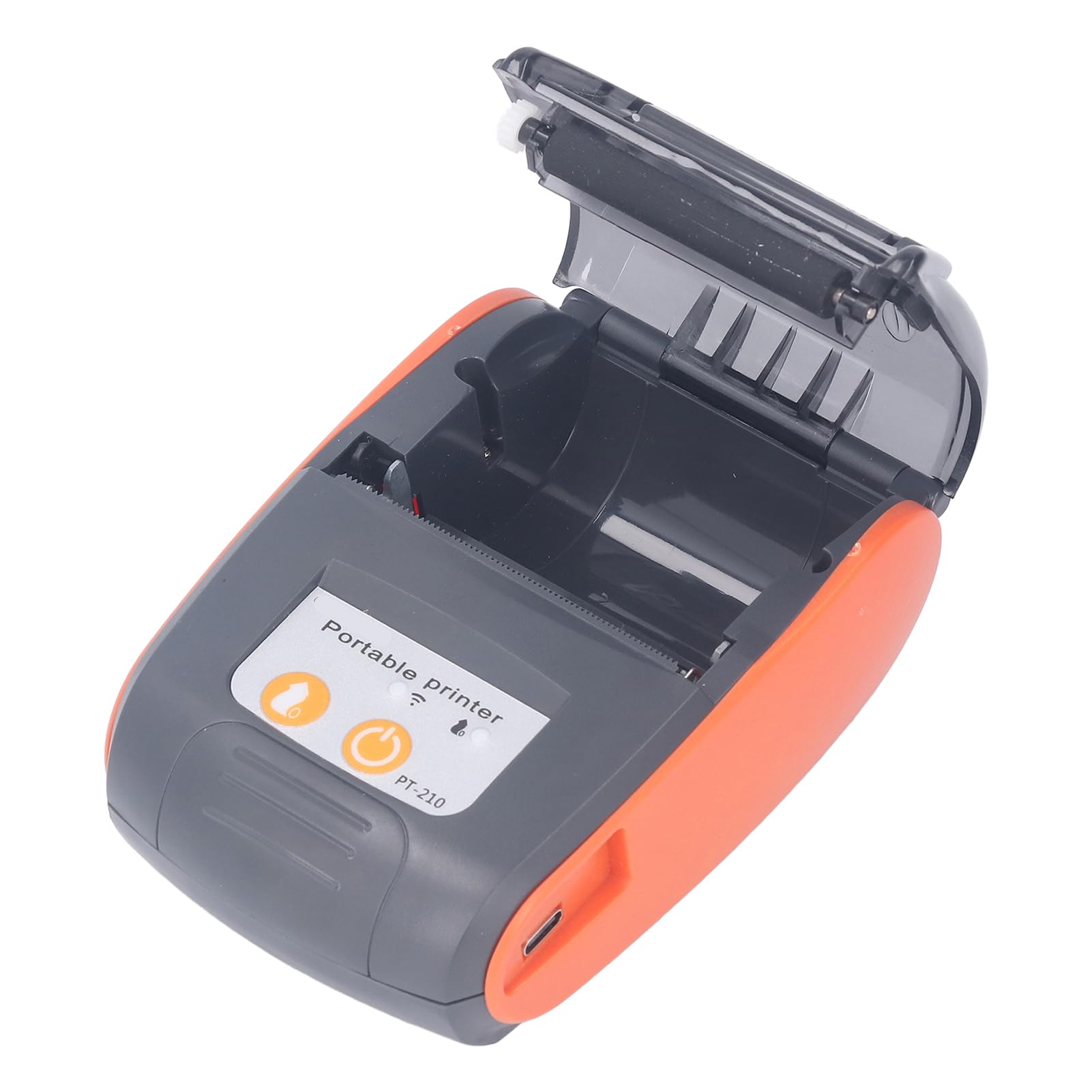 Fafeicy Stampante Termica Tascabile Bluetooth per Ricevute 90mm/s 203 DPI Portatile con Custodia Batteria 1500mAh