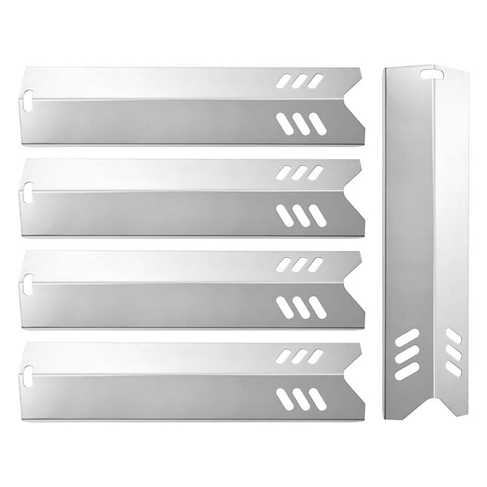 Grill-Heizplatten Schild - 3er Set Verstellbare Edelstahl-Brennerabdeckungen 29,8-53,3 Cm | Ersatz Für Weber, Charbroil, Brinkmann & Mehr