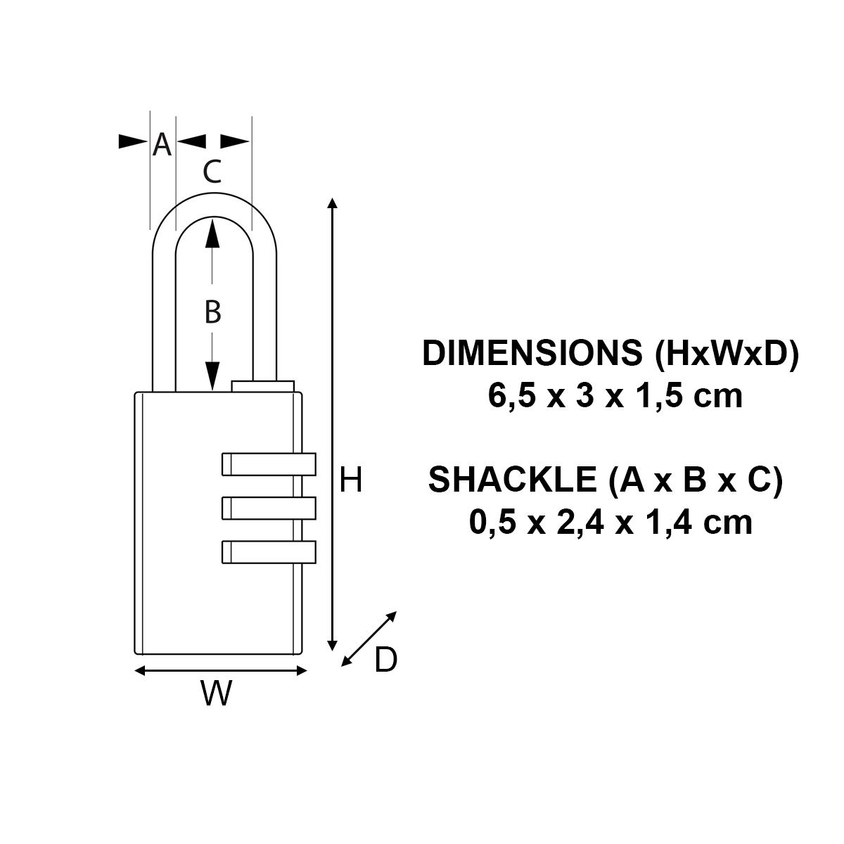 Master Lock 630EURD 3-cyfrowa kłódka z aluminiowym korpusem i mosiężnym wykończeniem, złota, 6,5 x 3 x 1,5 cm
