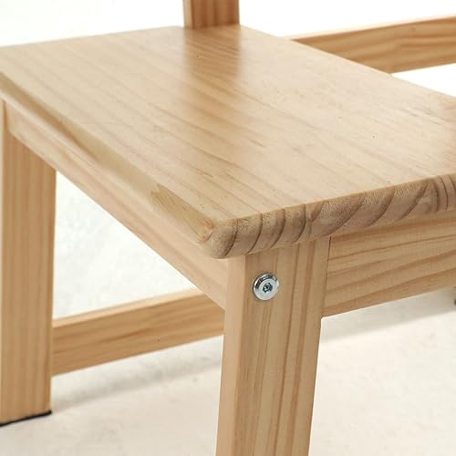 Miniatura 6 de Taburete de cocina para niños pequeños, torre de pie con rieles de seguridad (nogal)