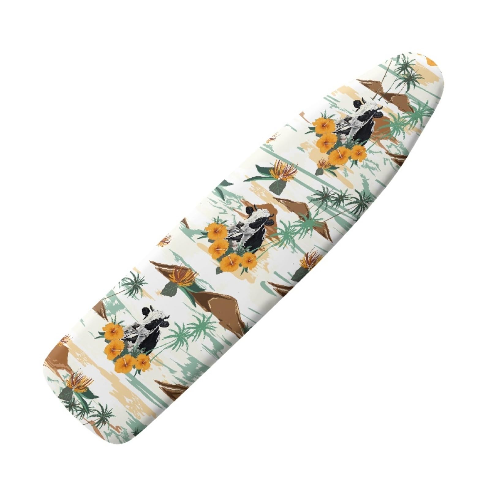 Ironing Board Covers 122 x 38 White Green Brown Iron Board Covers and Pad Thick Resist Scorching and Staining Thick Easy Fit Iron Cover Adjustable Elastic Rope Ironing Boards Cover 122x38cm