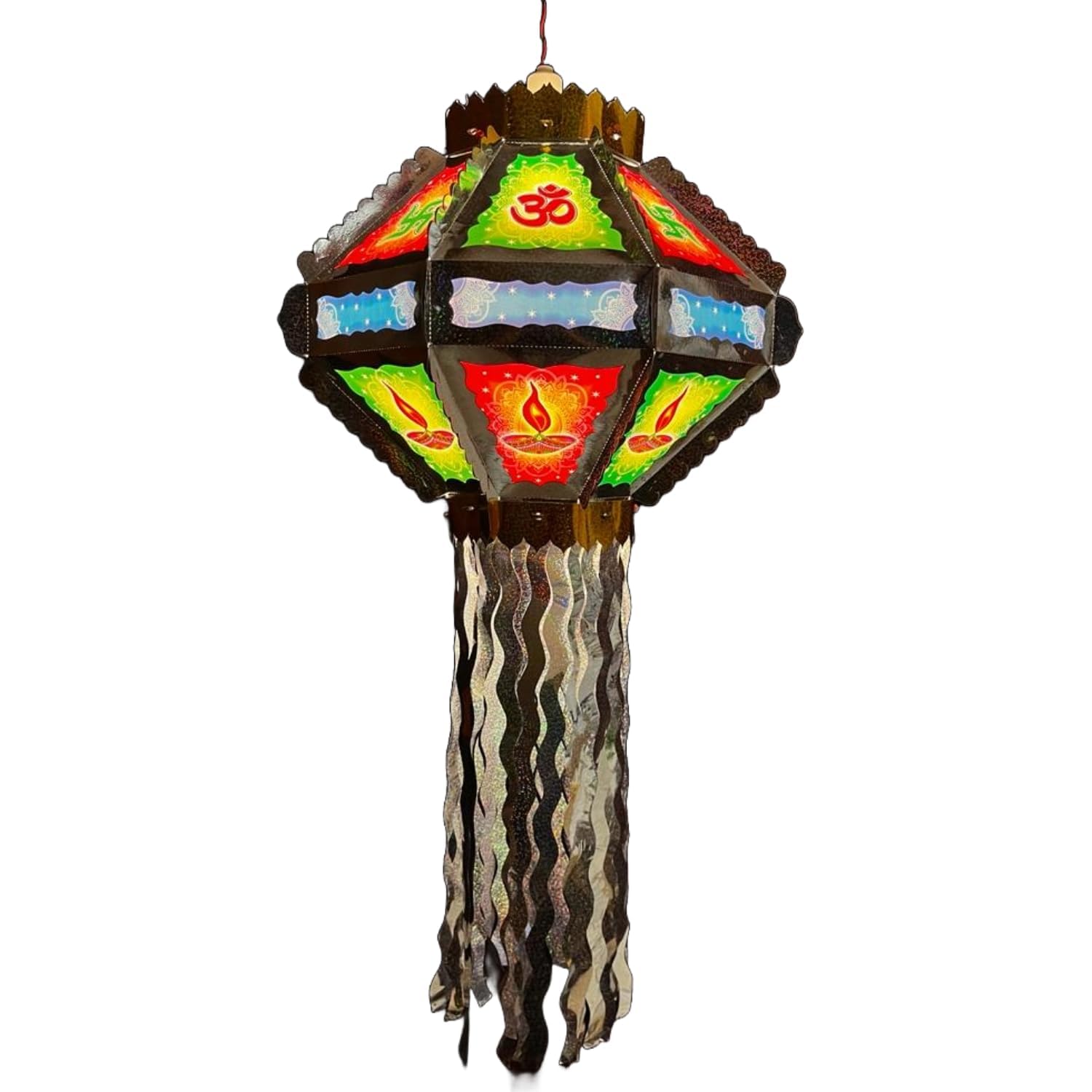 Self Assemble Diwali Kandil Lantern Jhumar Hanging For Balcony Lamp Shade Home Living Room Decor Decoration