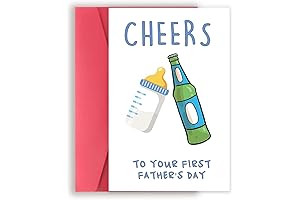Zyulin Funny First Fathers Day Cards Gifts for Dad