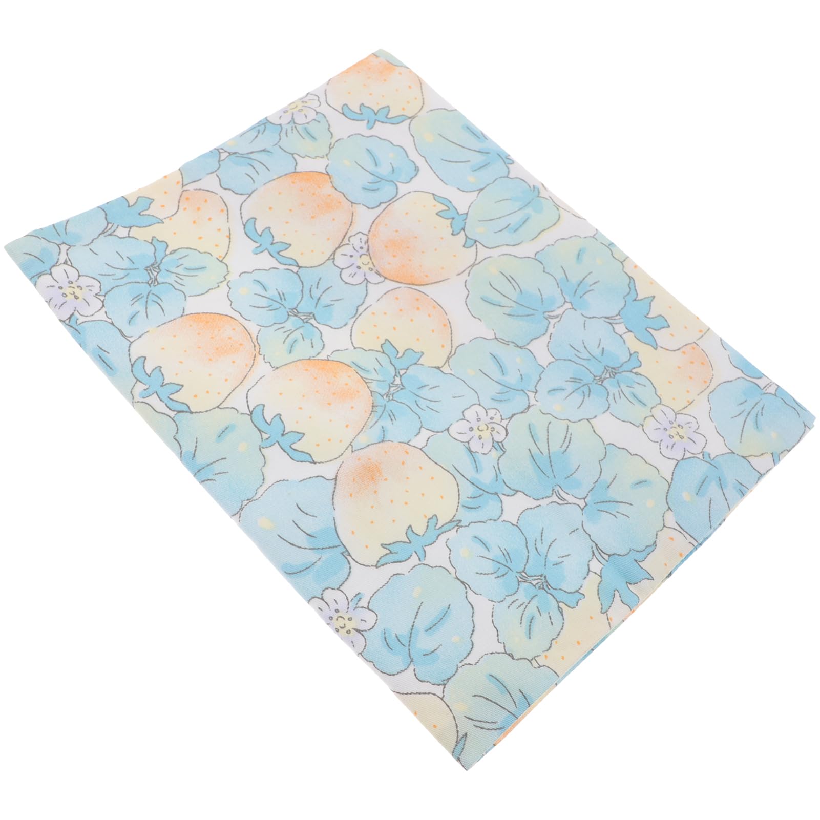 3pièces Couverture Réutilisable Pour Housse Décorative Pour Et Cahiers Lavable Pour Étudiants Motif Fraise Bleue