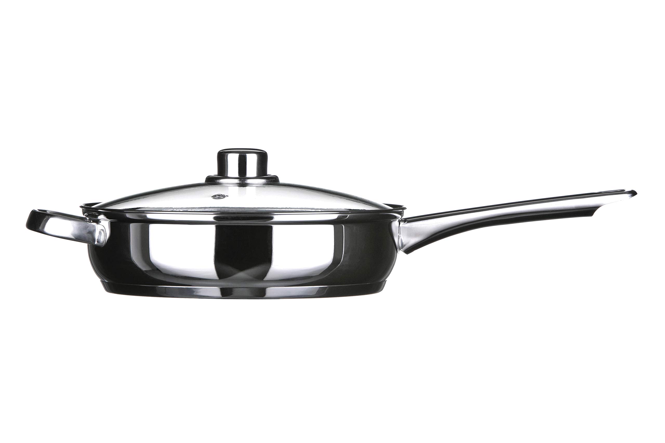 Premier Housewares Frying Pan with Glass Lid, 24 cm