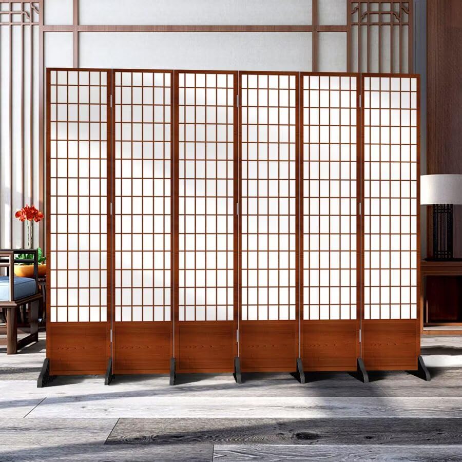 Amazon｜EazyRack パーテーション 和風 屏風 間仕切り 3連 360度回転