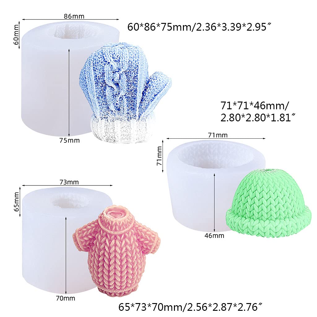 PANGBOER Lot de 3 moules en silicone 3D pour décoration de gâteaux et chocolats