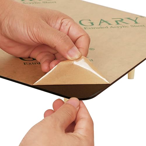 Vista 15 de KINJOEK Telones de fondo reflectantes de acrílico blanco y negro de 12 x 12 pulgadas para fotografía profesional de productos, tableros de fondo