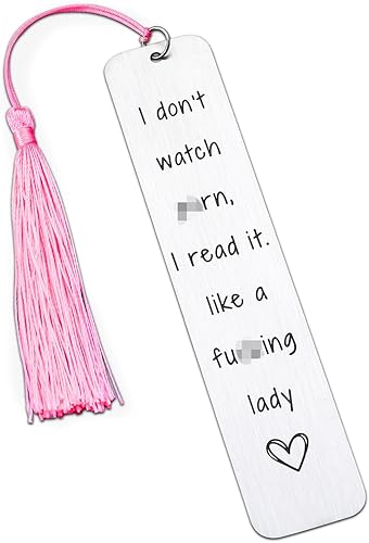 Marcadores divertidos para mujeres, amantes de los libros, marcador de libros con borlas, regalo de lectura para amantes de los libros, club de
