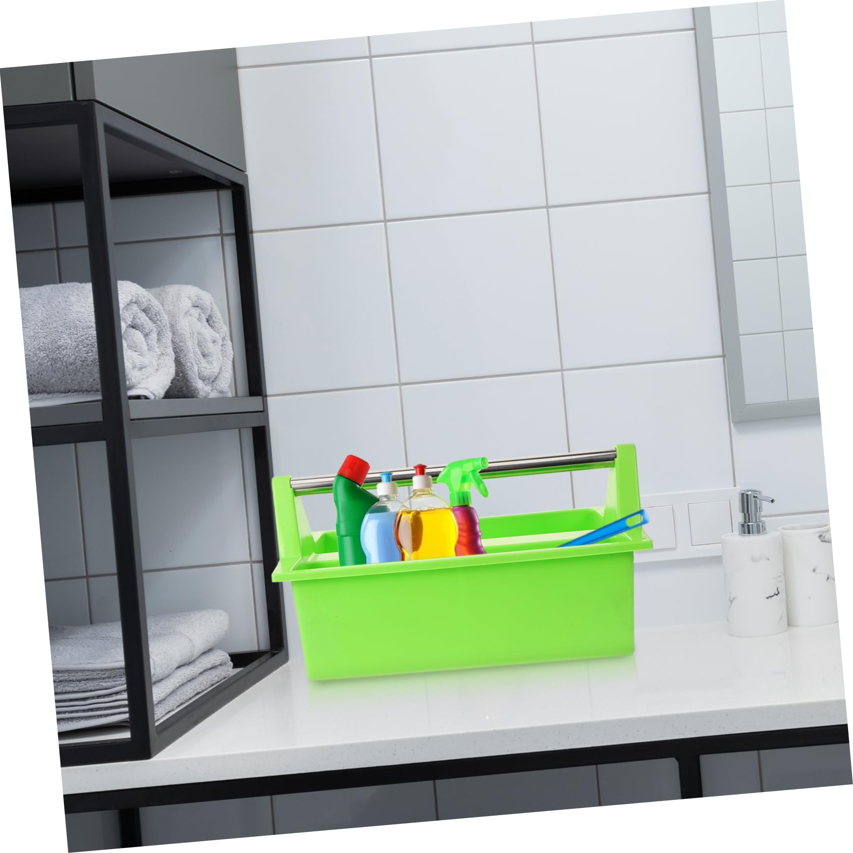 Cesta Organizadora De Multiusos Portátil Para Limpieza y Recolección De Utensilios Para y Supermercado