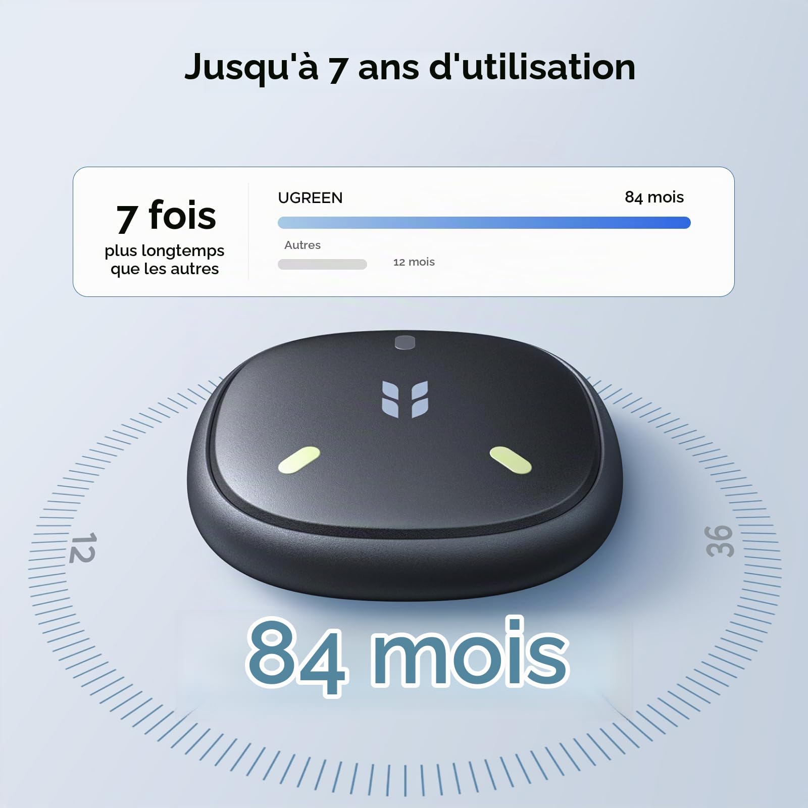 UGREEN FineTrack Mini Duo 2 Finder Tag avec iOS Find My et Android Find Hub