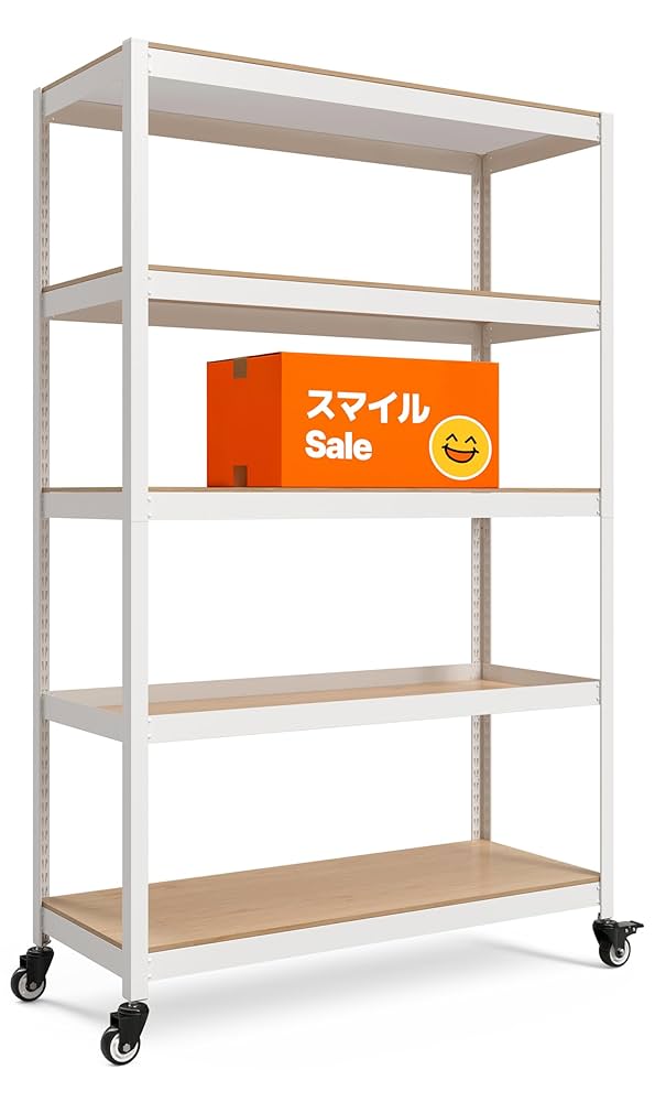 DANT Houseスチールラック 5段 幅120 奥行45 高さ191 Amazon｜HOMEDANT House 組立簡単 ラミネート スチールラック