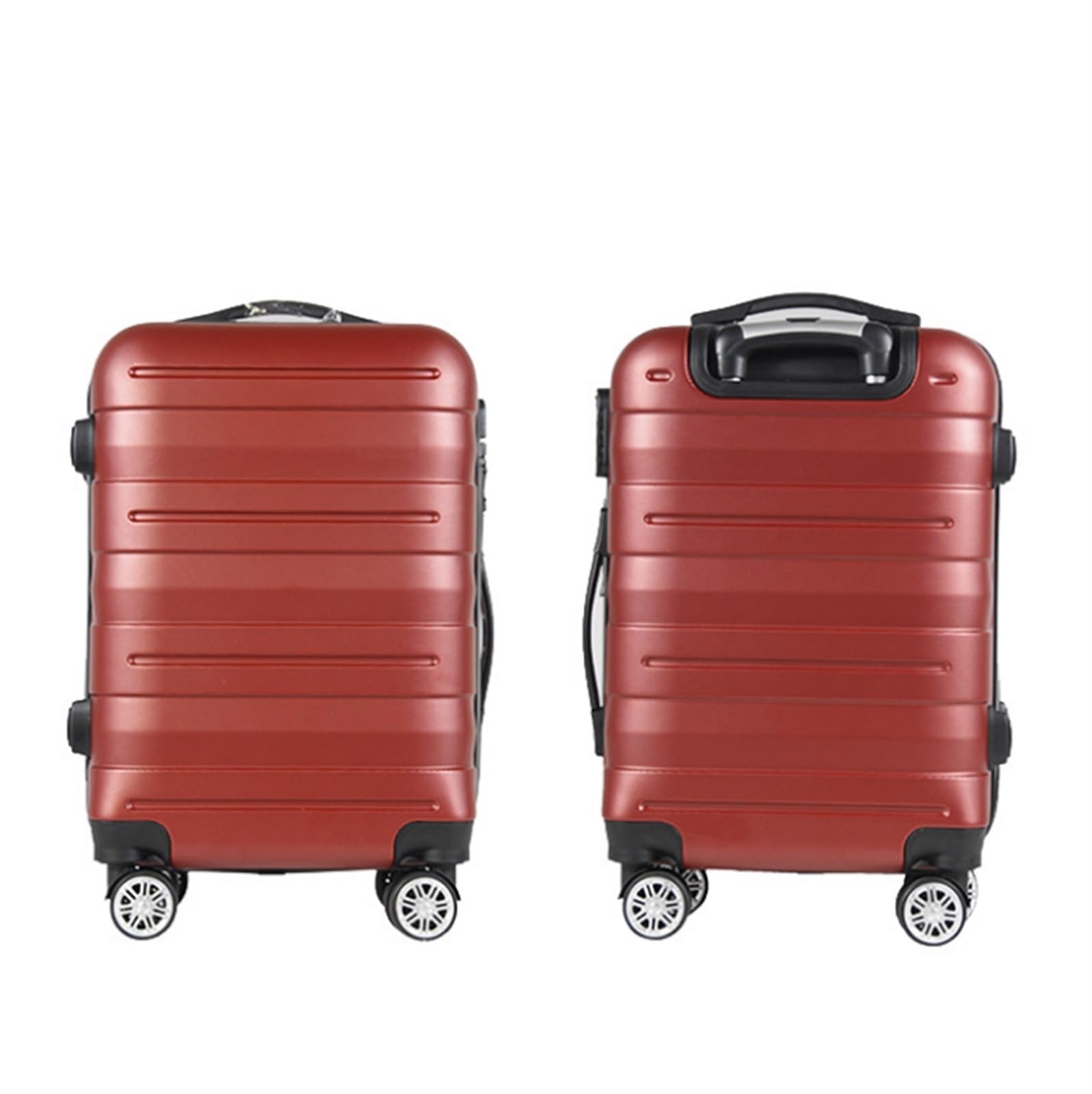Bagaż Kabinowy Bagaż Rejestrowany Hardside Z 4 Obrotowymi Kółkami, Lekka Walizka Dla Mężczyzn I Kobiet Walizka Podróżna (Color : Rot, Size : 24inch)