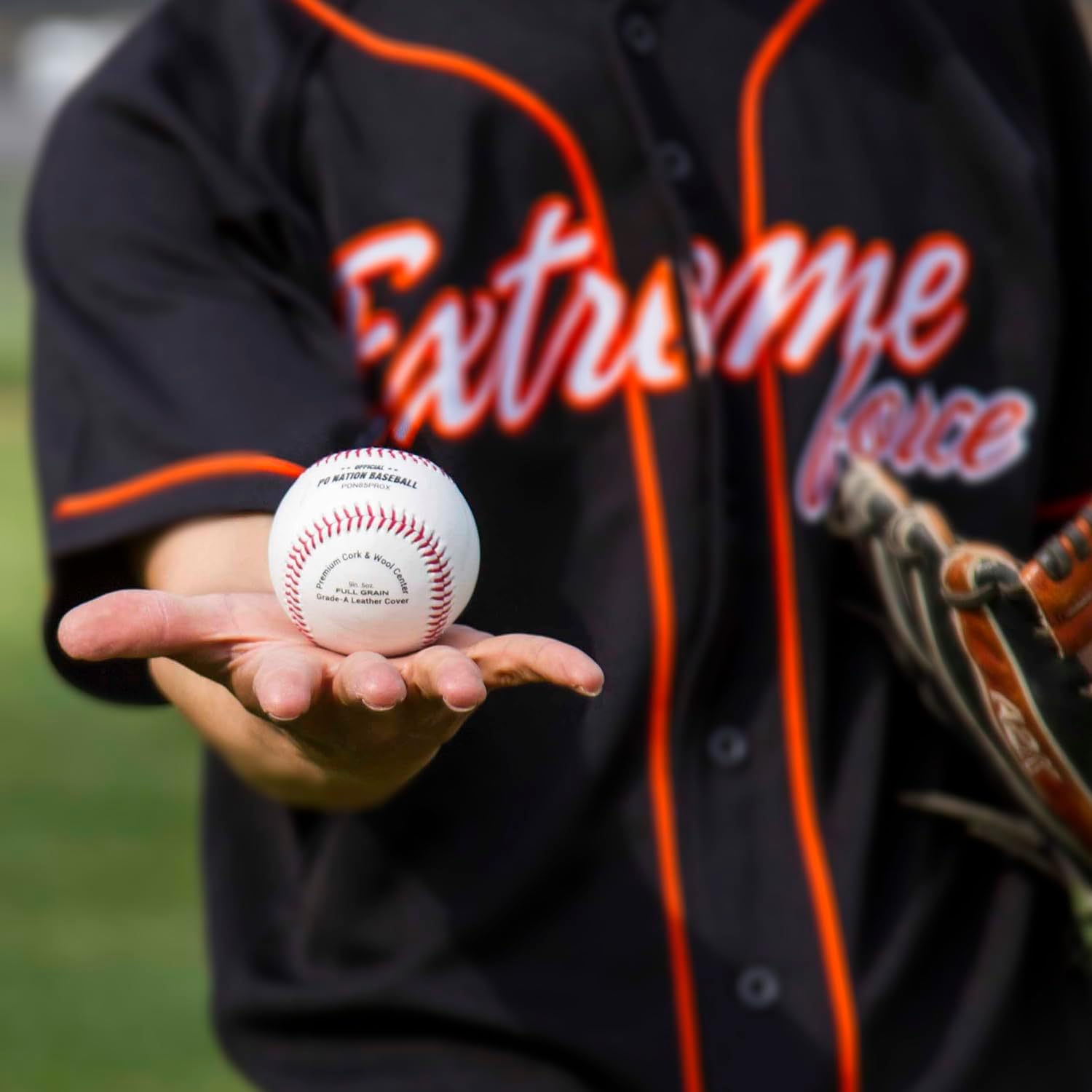 Baseballs - Official League College and High School Baseball, Genuine Cowhide Leather, Cork & Rubber Core with Wool Filling, 5oz / 9"
