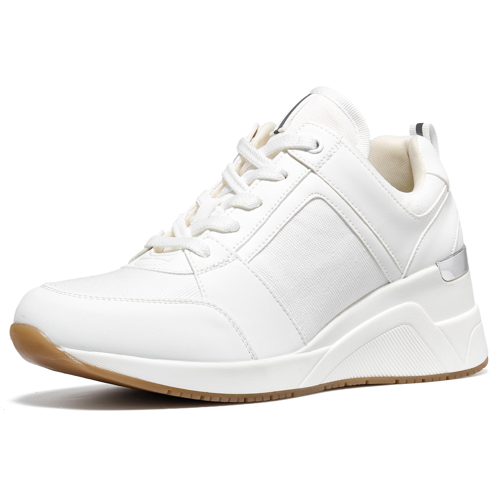 Cestfini Damen Keilabsatz Sneaker Mode Keilsneaker Plateau Freizeitschuhe, Casual Schuhe für Alltagskleidung