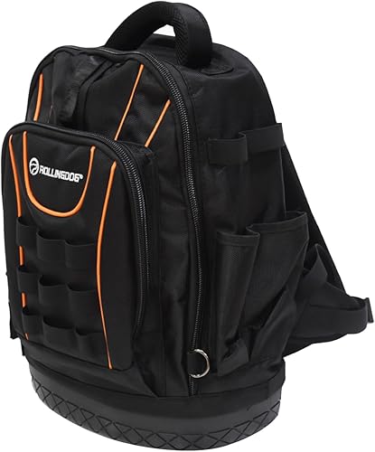 ROLLINGDOG Mochila para pintor – Mochila multifuncional resistente para herramientas que se adapta a todas las herramientas de pintura y bricolaje,