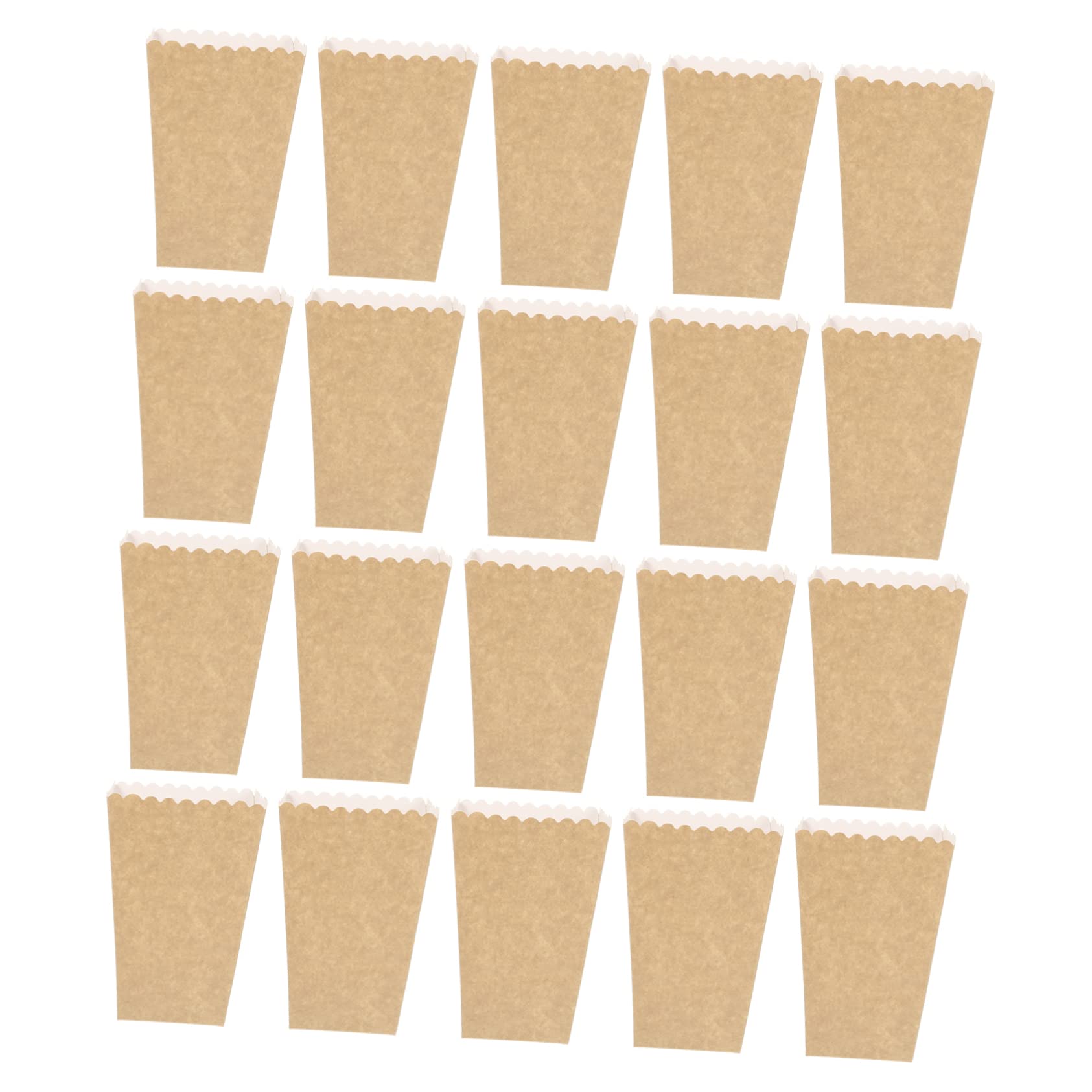 Vaguelly 50pcs Solid Paper Popcorn Boxes for Party Supplies Candy Cartons for Weddings Showers Birthday Celebrations Cardboard Material Movie Theater Style Design