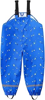 2025 Mono Niños,Petos Sin Mangas con Tirantes Ajustables Pantalones Impermeables de Una Pieza con Bolsillo Lunares Pvc Traje de Vadeo para Niñas y Niños Ropa Niño 2-8 Años