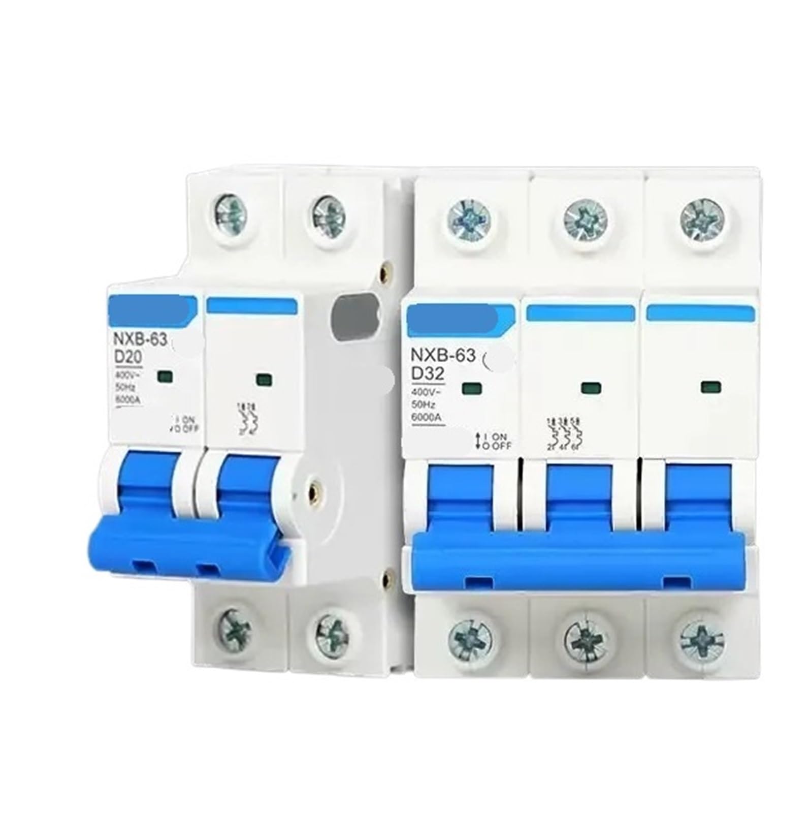 Mini-disjoncteur NXB-63 D 3P pour tableau électrique domestique