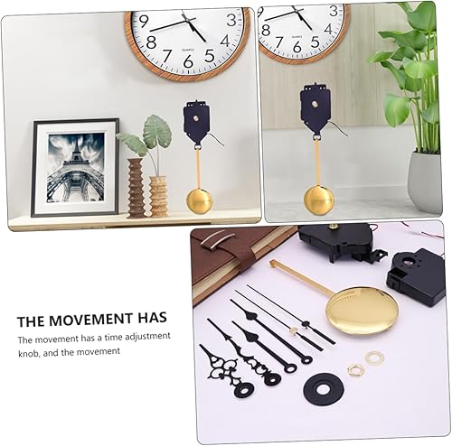 Miniatura 8 de Uonlytech 2 juegos de timbre movimiento oscilante mecanismo de reloj eléctrico DIY reloj accesorios carillón péndulo reloj mecanismo reloj