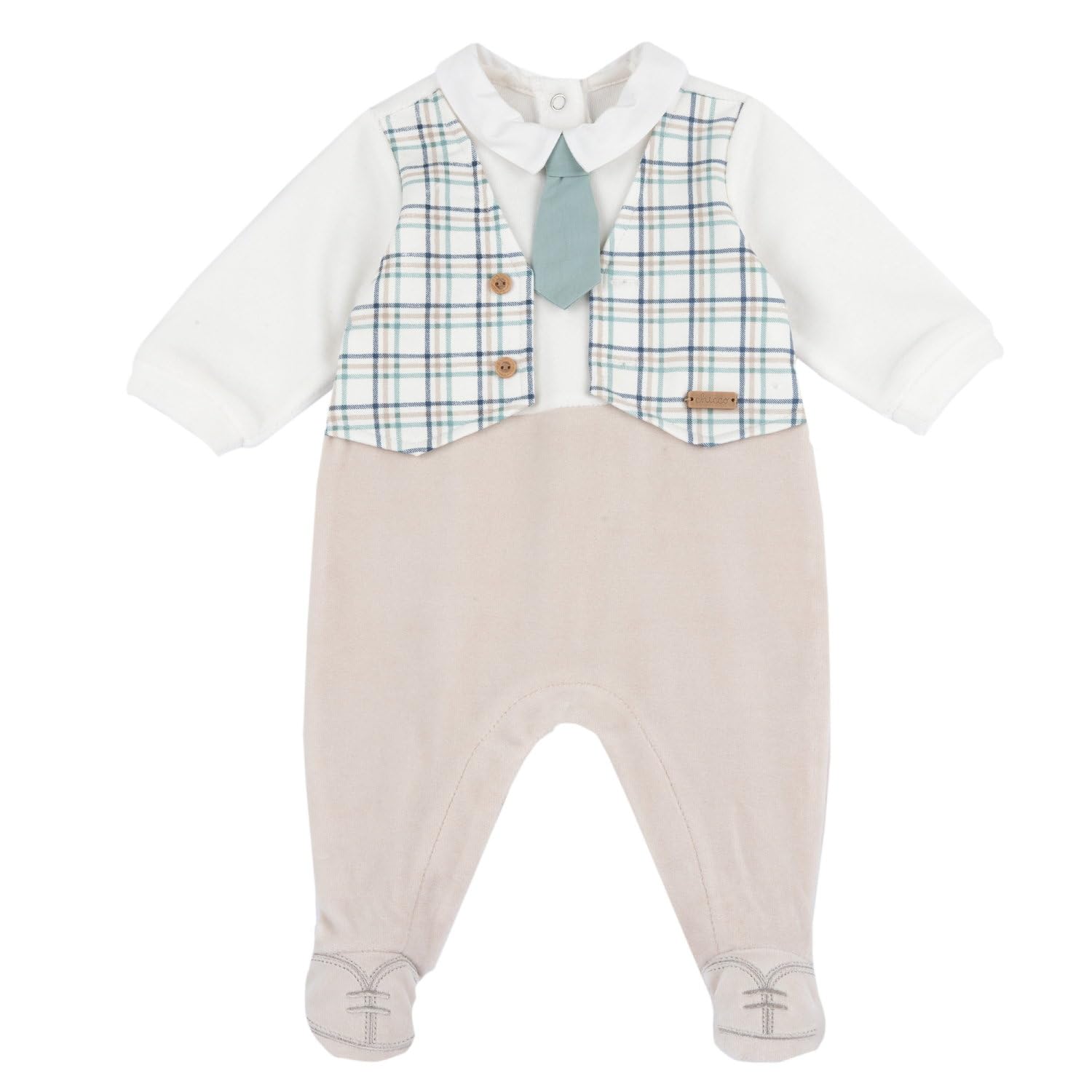 Chicco, Tutine in ciniglia con apertura entrogamba, Neonato/Neonata 0-24 mesi, Designed in Italy