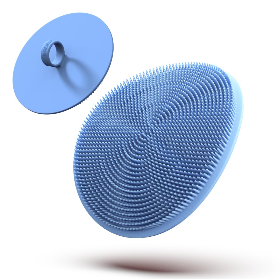 Boie USA Loop Body Scrubber - Soft Silicone-Like Exfoliating Shower Scrubber, Body Cleansing Brush - Hang-to-Wall Loofah Replacement - Antimicrobial
