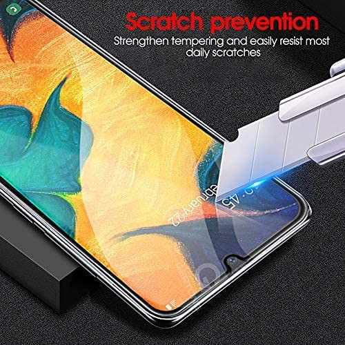 Image of STP FEEL Glass Screen Protector Designed For Vivo Y74 (6.58 inch) [Edge to Edge Coverage] HD Clear, Bubble-Free, Anti-Scratch Full Protection Durable Tempered Glass - Black, Pack of 2