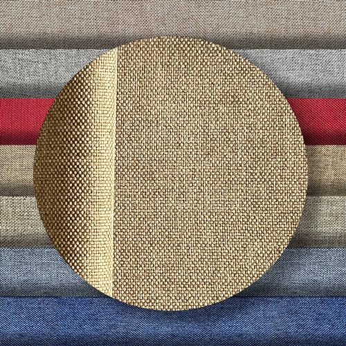 Tela para Tapizar Sillas 2x1,40 M. Telas para Sofas, Sillones, Cojines. Antidesgarro y Resistente. Loneta por Metros. (Beige oscuro)