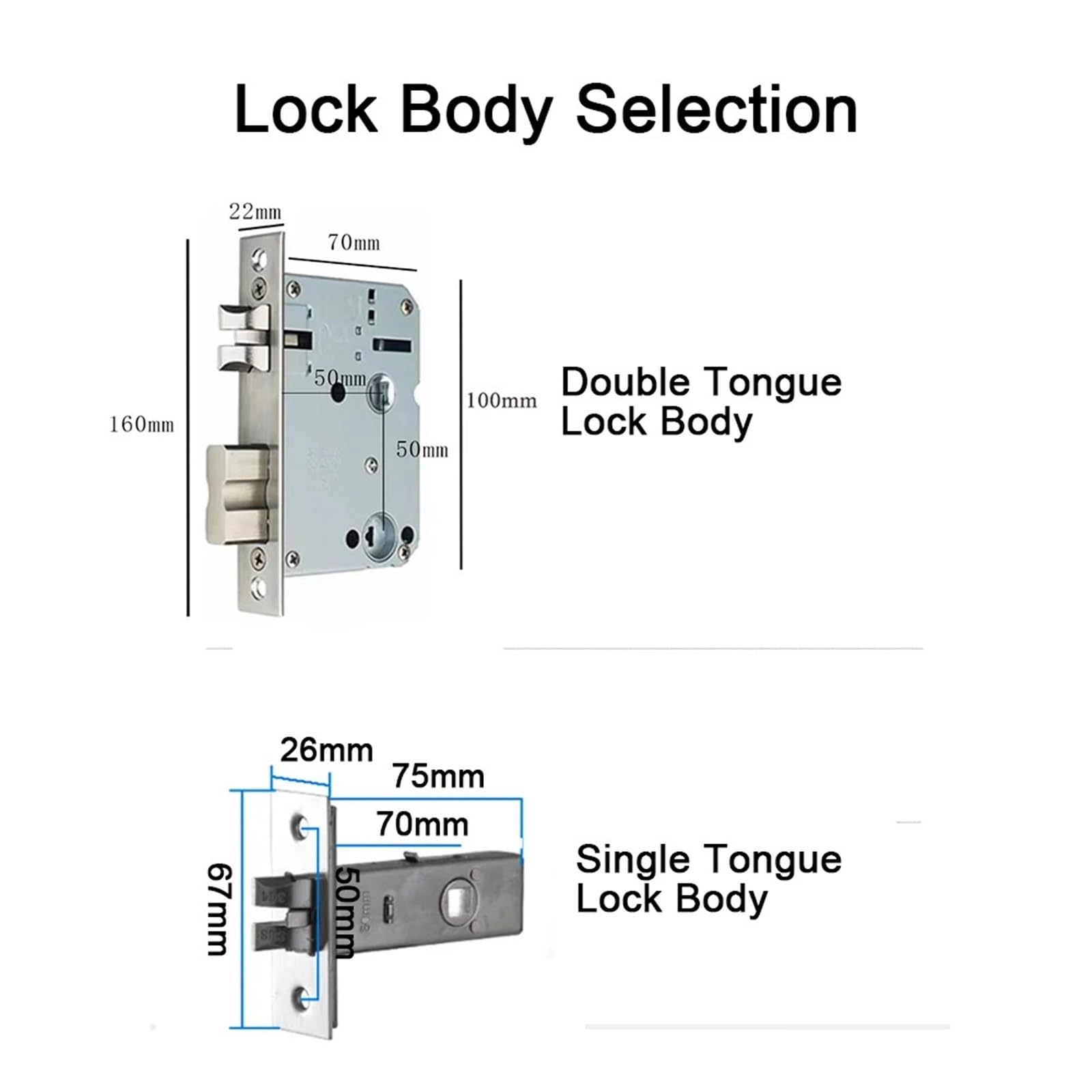 Elektroniczny cyfrowy inteligentny zamek do drzwi Biometryczne hasło odcisków palców Zdalne odblokowanie Keyless Blokada mieszkania biurowego, Łatwa instalacja samodzielnie(Single tongue)
