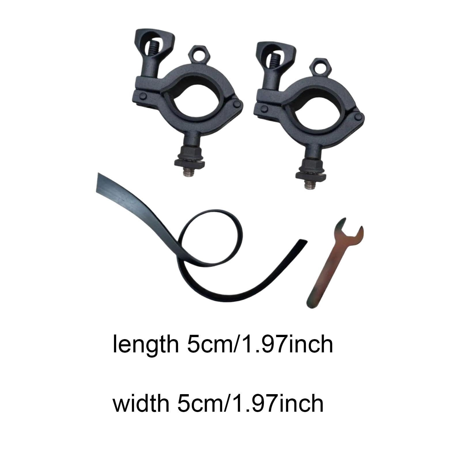 2 Stück Schaufelhalter, Autoschaufelhalter, Edelstahlklemme, Fahrzeugzubehör, Geeignet für Pickup, SUV, Garage, Boot, Schwarz