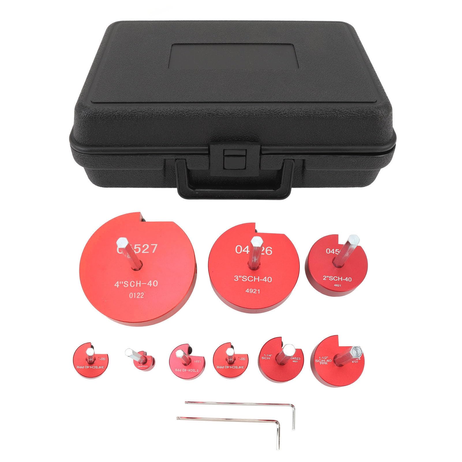 Respicefinem Escariador de Tuberías Kit Profesional de Instalación de PVC para Líneas de Drenaje, 8 Piezas, Accesorios de Tuberías, Herramientas de Plástico y Escariadores de PVC 5